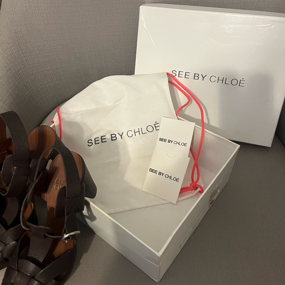 See By Chloe Brown Sandals very stylish!